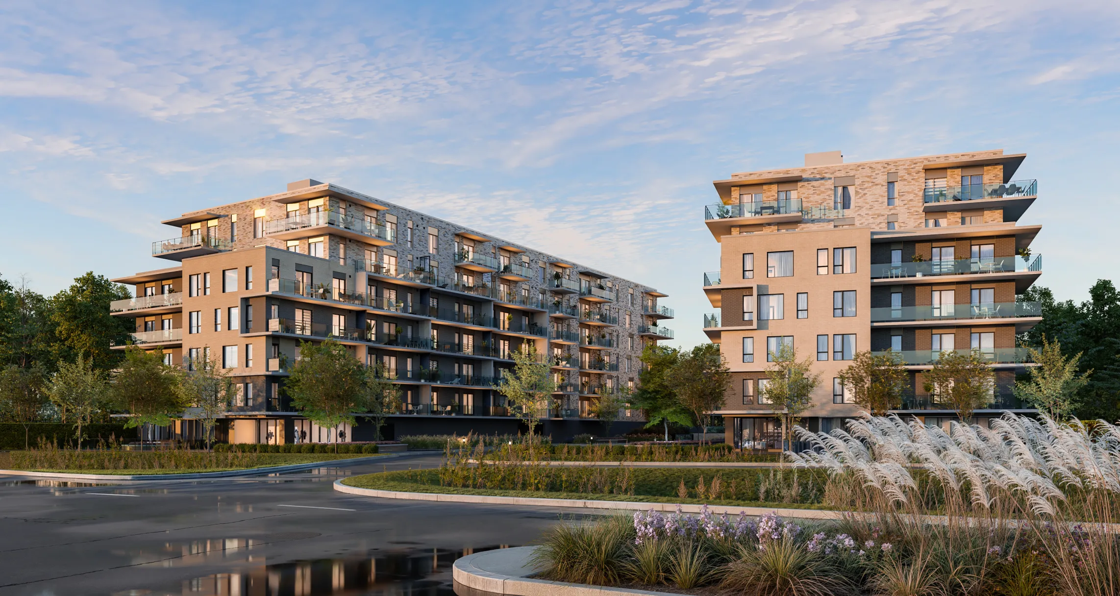 Vue extérieure du CINQ Condos Nature